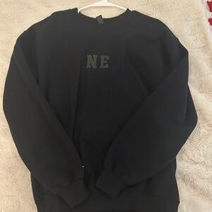 Nebraska Black Crewneck